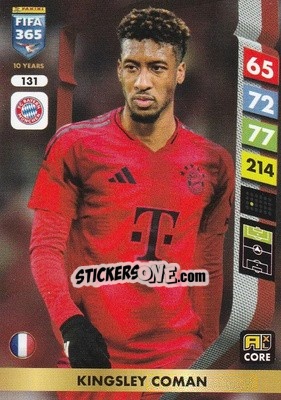 Sticker Kingsley Coman - FIFA 365: 2024-2025. Adrenalyn XL
 n. 131 - Panini