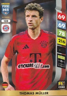 Sticker Thomas Müller - FIFA 365: 2024-2025. Adrenalyn XL
 n. 132 - Panini