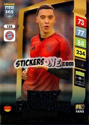 Sticker Jamal Musiala - FIFA 365: 2024-2025. Adrenalyn XL
 n. 135 - Panini