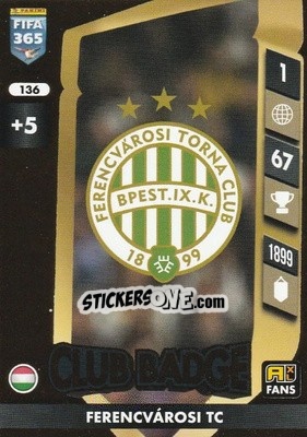 Sticker Club Badge - FIFA 365: 2024-2025. Adrenalyn XL
 n. 136 - Panini