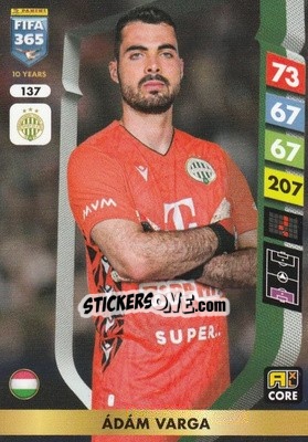 Sticker Ádám Varga - FIFA 365: 2024-2025. Adrenalyn XL
 n. 137 - Panini