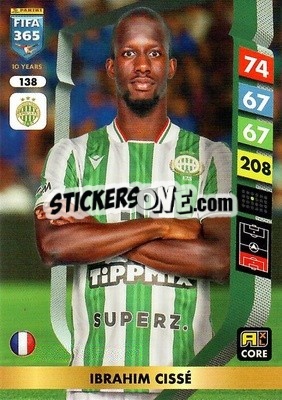 Sticker Ibrahim Cissé - FIFA 365: 2024-2025. Adrenalyn XL
 n. 138 - Panini