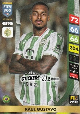 Sticker Raul Gustavo - FIFA 365: 2024-2025. Adrenalyn XL
 n. 139 - Panini