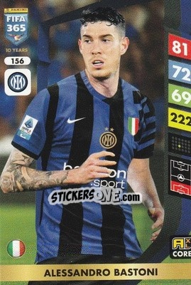 Sticker Alessandro Bastoni - FIFA 365: 2024-2025. Adrenalyn XL
 n. 156 - Panini
