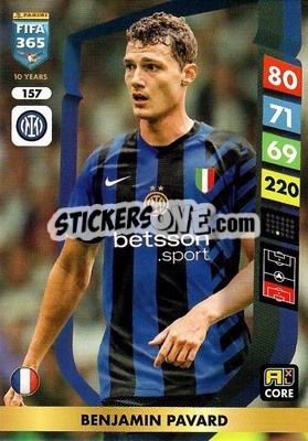 Sticker Benjamin Pavard - FIFA 365: 2024-2025. Adrenalyn XL
 n. 157 - Panini