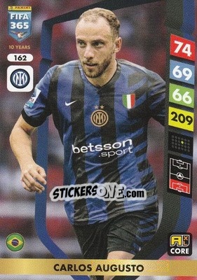 Sticker Carlos Augusto - FIFA 365: 2024-2025. Adrenalyn XL
 n. 162 - Panini
