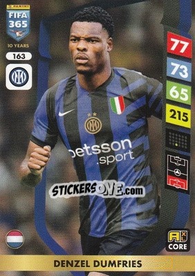 Sticker Denzel Dumfries - FIFA 365: 2024-2025. Adrenalyn XL
 n. 163 - Panini