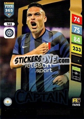 Sticker Lautaro Martínez - FIFA 365: 2024-2025. Adrenalyn XL
 n. 165 - Panini