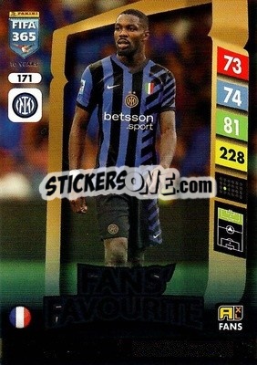 Sticker Marcus Thuram - FIFA 365: 2024-2025. Adrenalyn XL
 n. 171 - Panini
