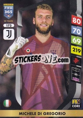 Sticker Michele Di Gregorio - FIFA 365: 2024-2025. Adrenalyn XL
 n. 173 - Panini