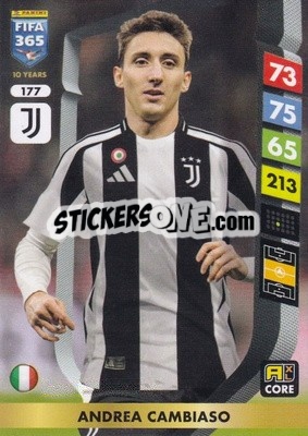 Sticker Andrea Cambiaso - FIFA 365: 2024-2025. Adrenalyn XL
 n. 177 - Panini