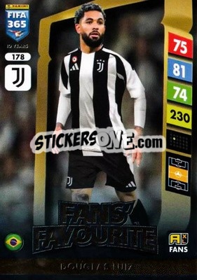 Sticker Douglas Luiz - FIFA 365: 2024-2025. Adrenalyn XL
 n. 178 - Panini
