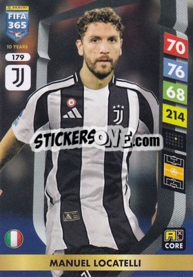 Sticker Manuel Locatelli - FIFA 365: 2024-2025. Adrenalyn XL
 n. 179 - Panini