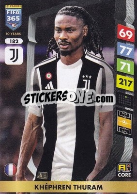 Sticker Khéphren Thuram - FIFA 365: 2024-2025. Adrenalyn XL
 n. 182 - Panini