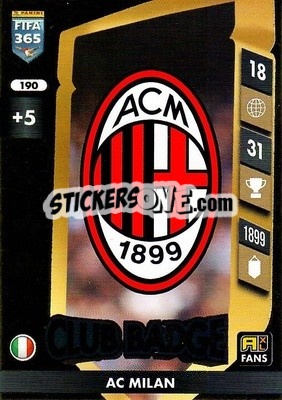 Sticker Club Badge - FIFA 365: 2024-2025. Adrenalyn XL
 n. 190 - Panini