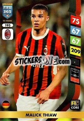 Sticker Malick Thiaw - FIFA 365: 2024-2025. Adrenalyn XL
 n. 193 - Panini