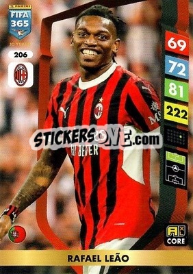 Sticker Rafael Leão - FIFA 365: 2024-2025. Adrenalyn XL
 n. 206 - Panini