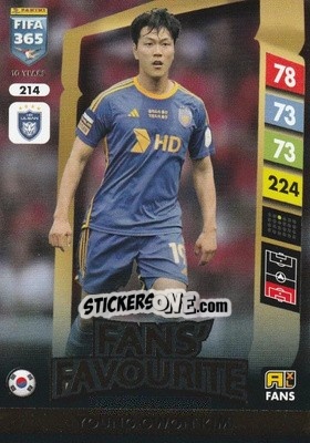 Sticker Kim Young-gwon - FIFA 365: 2024-2025. Adrenalyn XL
 n. 214 - Panini