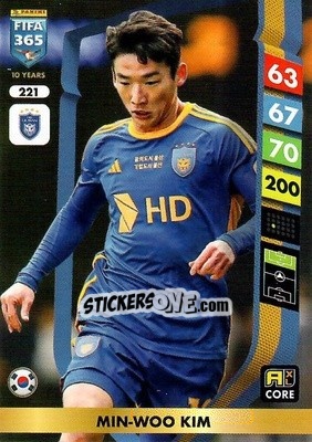 Sticker Kim Min-woo - FIFA 365: 2024-2025. Adrenalyn XL
 n. 221 - Panini