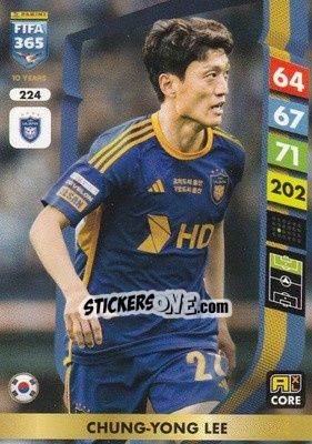 Sticker Lee Chung-yong - FIFA 365: 2024-2025. Adrenalyn XL
 n. 224 - Panini