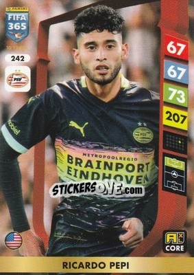 Sticker Ricardo Pepi - FIFA 365: 2024-2025. Adrenalyn XL
 n. 242 - Panini