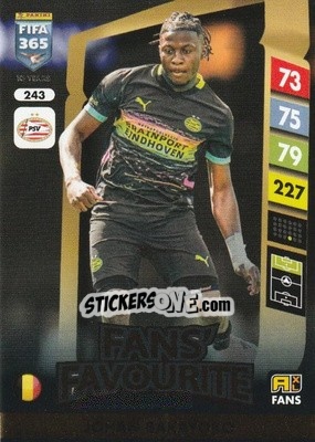Sticker Johan Bakayoko - FIFA 365: 2024-2025. Adrenalyn XL
 n. 243 - Panini