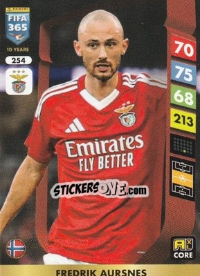 Cromo Fredrik Aursnes - FIFA 365: 2024-2025. Adrenalyn XL
 n. 254 - Panini