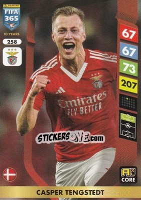 Sticker Casper Tengstedt - FIFA 365: 2024-2025. Adrenalyn XL
 n. 258 - Panini