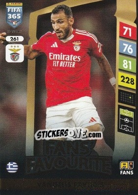 Sticker Vangelis Pavlidis - FIFA 365: 2024-2025. Adrenalyn XL
 n. 261 - Panini