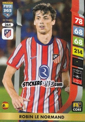 Sticker Robin Le Normand - FIFA 365: 2024-2025. Adrenalyn XL
 n. 264 - Panini