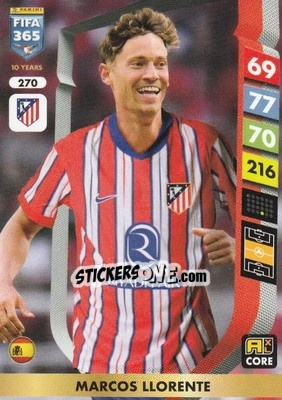 Sticker Marcos Llorente - FIFA 365: 2024-2025. Adrenalyn XL
 n. 270 - Panini