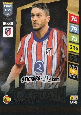Sticker Koke - FIFA 365: 2024-2025. Adrenalyn XL
 n. 273 - Panini