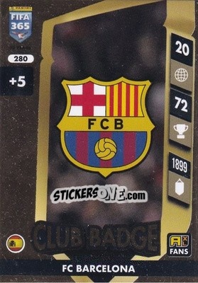Sticker Club Badge - FIFA 365: 2024-2025. Adrenalyn XL
 n. 280 - Panini