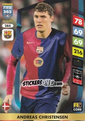Sticker Andreas Christensen - FIFA 365: 2024-2025. Adrenalyn XL
 n. 284 - Panini