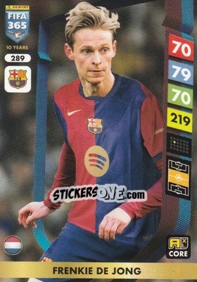 Sticker Frenkie de Jong - FIFA 365: 2024-2025. Adrenalyn XL
 n. 289 - Panini