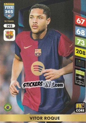 Sticker Vitor Roque - FIFA 365: 2024-2025. Adrenalyn XL
 n. 293 - Panini