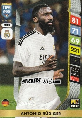 Sticker Antonio Rüdiger - FIFA 365: 2024-2025. Adrenalyn XL
 n. 300 - Panini