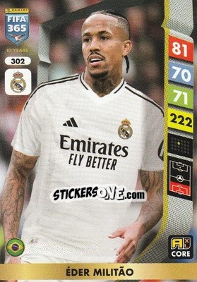 Sticker Éder Militão - FIFA 365: 2024-2025. Adrenalyn XL
 n. 302 - Panini