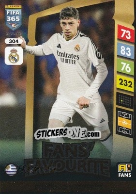 Sticker Federico Valverde - FIFA 365: 2024-2025. Adrenalyn XL
 n. 304 - Panini
