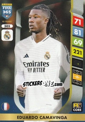 Sticker Eduardo Camavinga - FIFA 365: 2024-2025. Adrenalyn XL
 n. 305 - Panini
