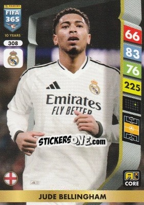 Sticker Jude Bellingham - FIFA 365: 2024-2025. Adrenalyn XL
 n. 308 - Panini