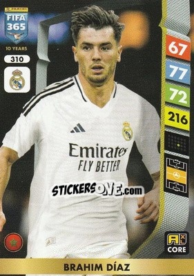Sticker Brahim Díaz - FIFA 365: 2024-2025. Adrenalyn XL
 n. 310 - Panini