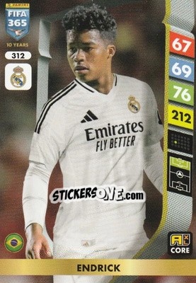 Sticker Endrick - FIFA 365: 2024-2025. Adrenalyn XL
 n. 312 - Panini