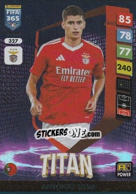 Sticker António Silva - FIFA 365: 2024-2025. Adrenalyn XL
 n. 327 - Panini
