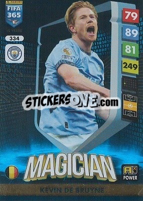 Sticker Kevin De Bruyne - FIFA 365: 2024-2025. Adrenalyn XL
 n. 334 - Panini
