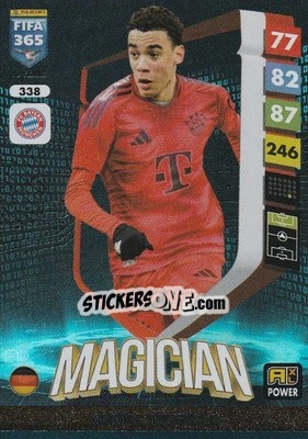 Sticker Jamal Musiala - FIFA 365: 2024-2025. Adrenalyn XL
 n. 338 - Panini