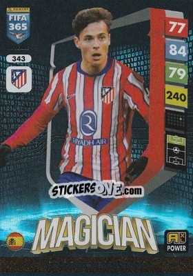 Sticker Rodrigo Riquelme - FIFA 365: 2024-2025. Adrenalyn XL
 n. 343 - Panini