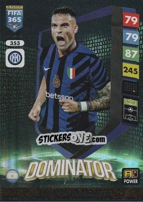 Sticker Lautaro Martínez - FIFA 365: 2024-2025. Adrenalyn XL
 n. 353 - Panini