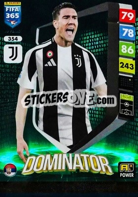 Sticker Dušan Vlahović - FIFA 365: 2024-2025. Adrenalyn XL
 n. 354 - Panini
