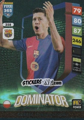 Sticker Robert Lewandowski - FIFA 365: 2024-2025. Adrenalyn XL
 n. 358 - Panini
